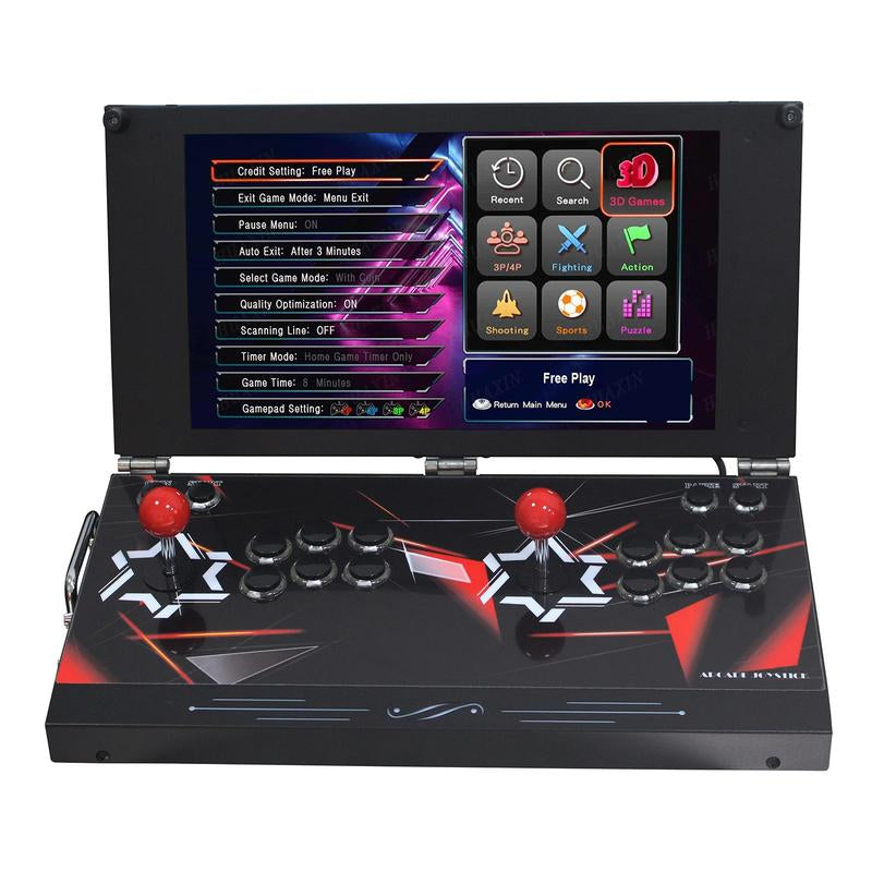 9800 in 1 Hand-Held Portable Arcade Game Console 17.5-Inch HD Screen Dual Players Pandoras Box DX, Retro Video Game Machine Search/Hide/Pause Games