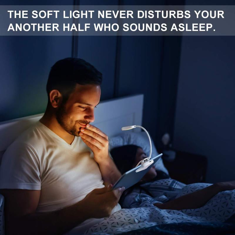 Vekkia Amber Rechargeable 7 - Led Eye - Care Book Light with Blue - Light Blocking, 3 Levels, 1600K for Eye - Friendly Use. Offers up to 70 Hours of Reading #Dealsforyoudays