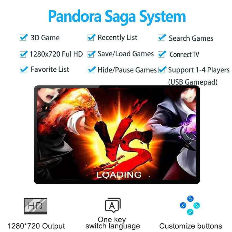 9800 in 1 Hand-Held Portable Arcade Game Console 17.5-Inch HD Screen Dual Players Pandoras Box DX, Retro Video Game Machine Search/Hide/Pause Games