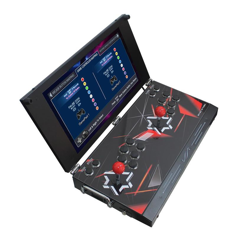 9800 in 1 Hand-Held Portable Arcade Game Console 17.5-Inch HD Screen Dual Players Pandoras Box DX, Retro Video Game Machine Search/Hide/Pause Games