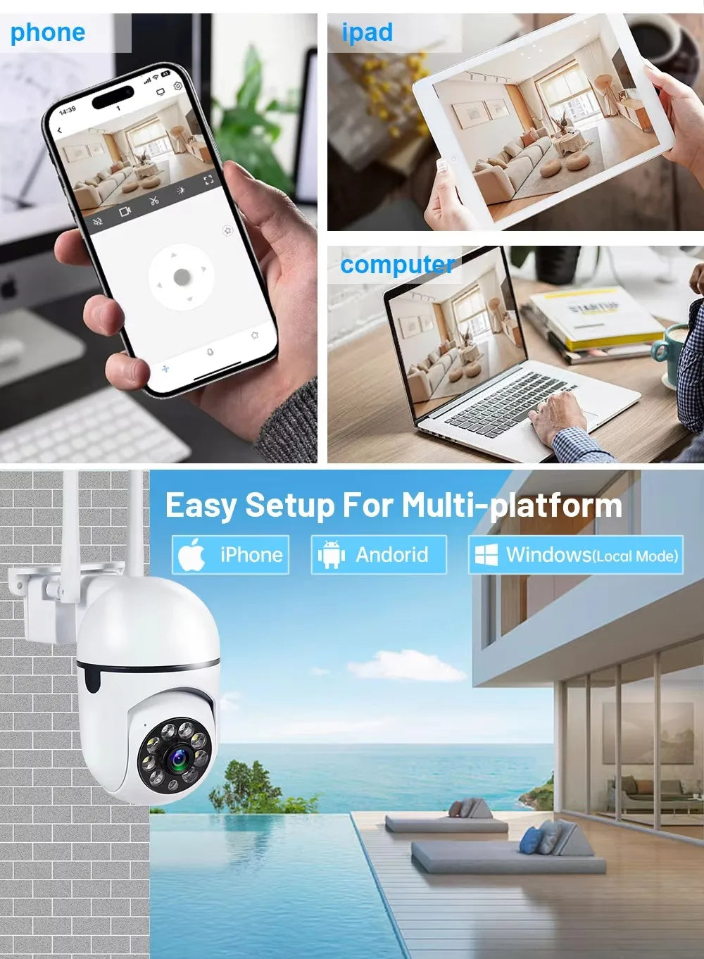 BrightSentinel™: 5MP WiFi Security Camera