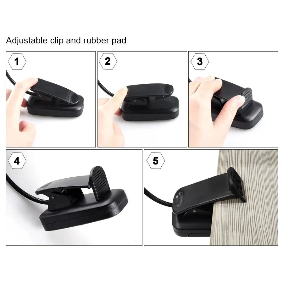 LumiClip™: Adjustable LED Book Lamp