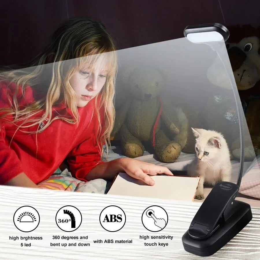 LumiClip™: Adjustable LED Book Lamp