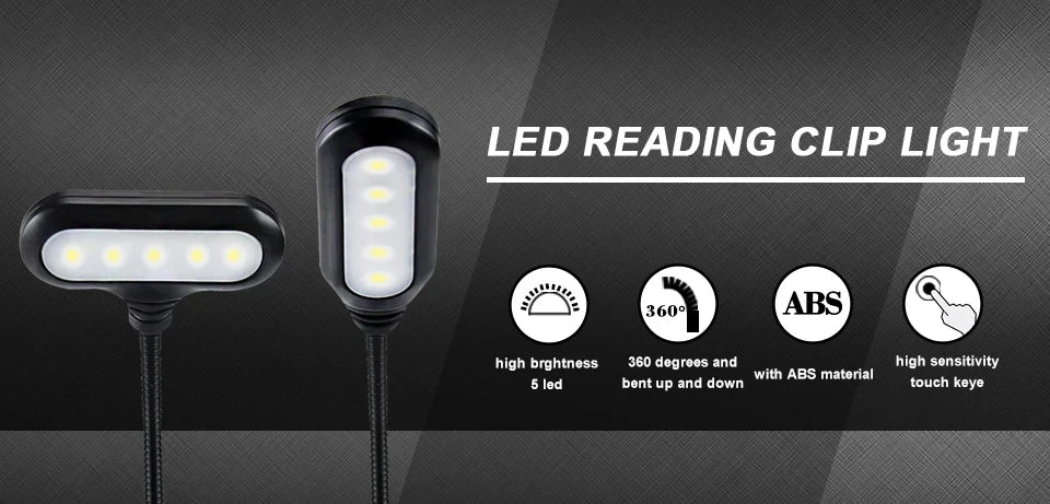 LumiClip™: Adjustable LED Book Lamp