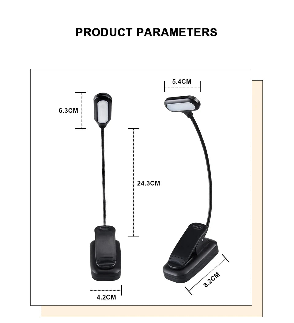 LumiClip™: Adjustable LED Book Lamp