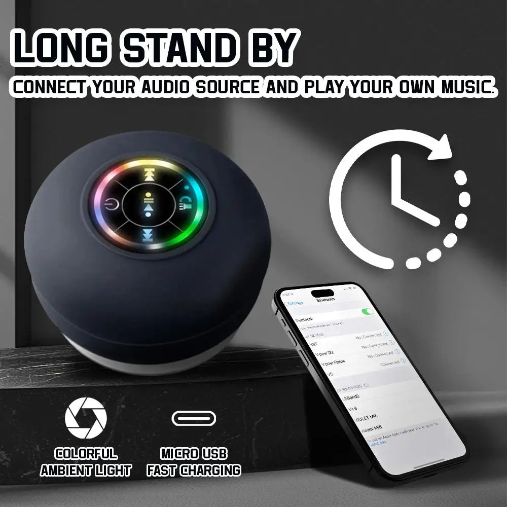 AquaBeats™: LED Waterproof Bluetooth Speaker
