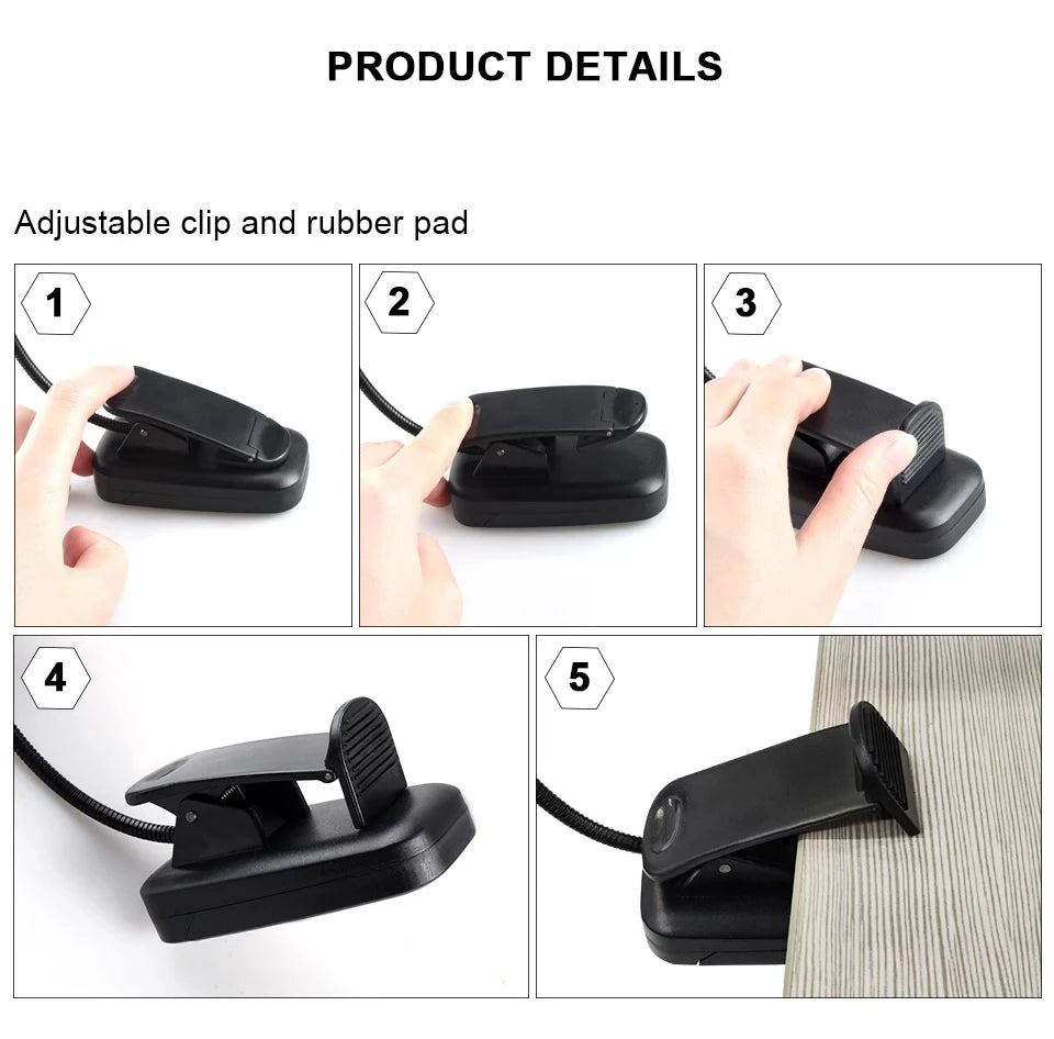 LumiClip™: Adjustable LED Book Lamp
