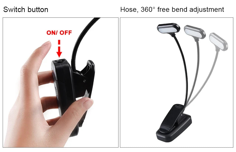 LumiClip™: Adjustable LED Book Lamp