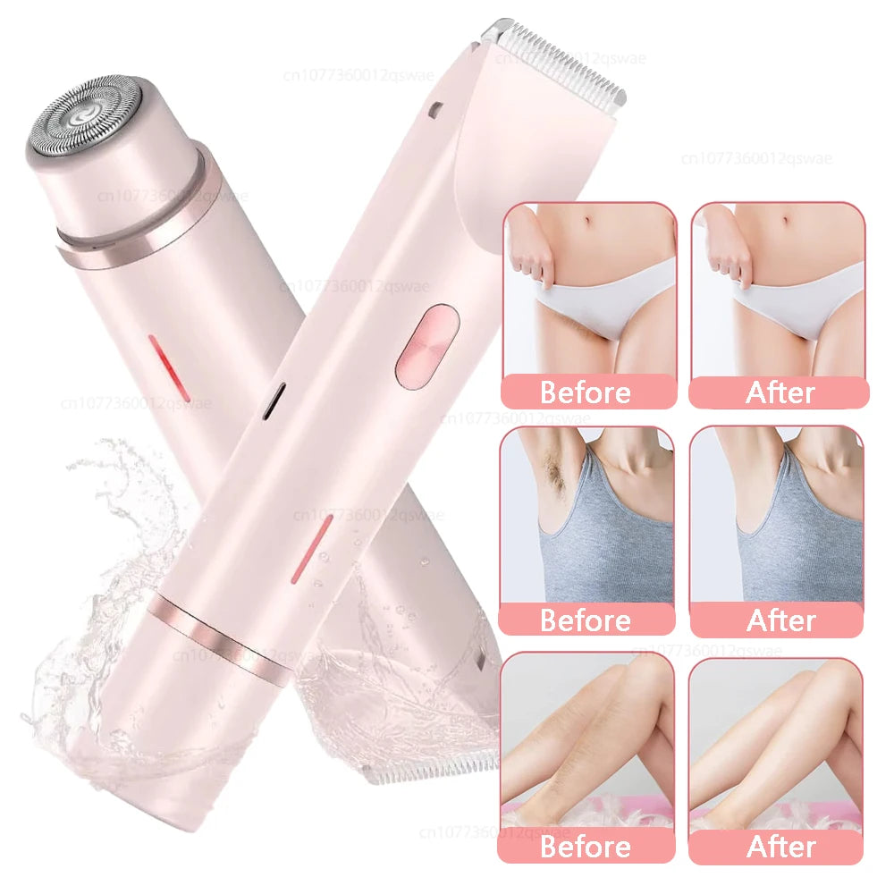 LuxeTrim™: Dual-Head Women’s Electric Shaver