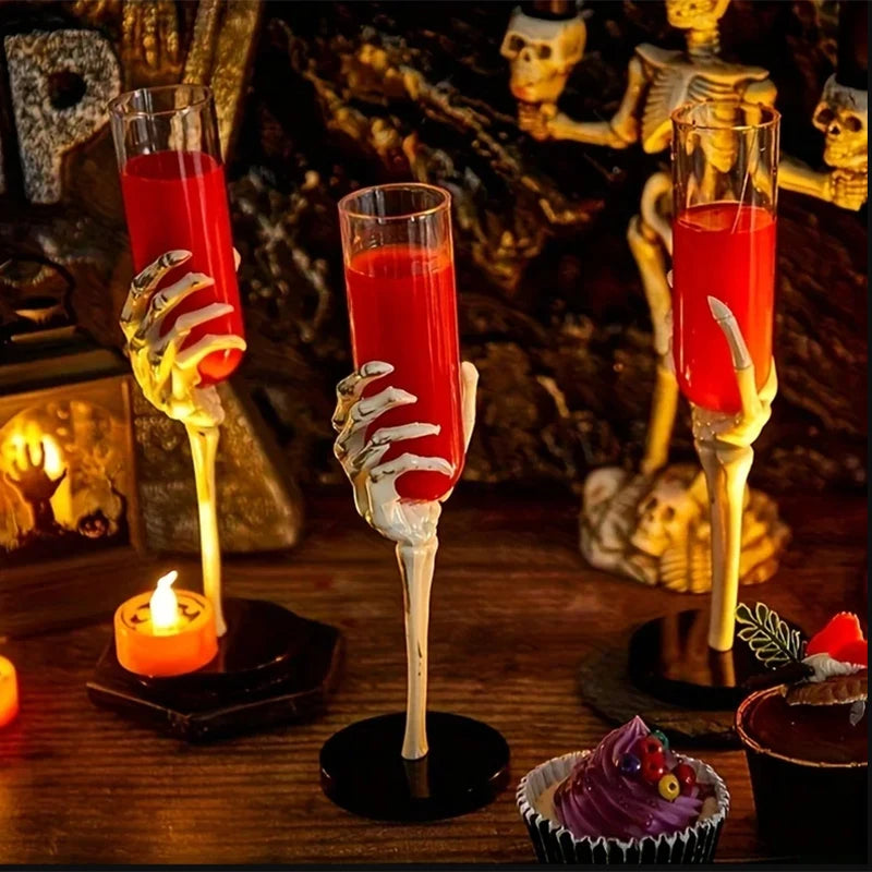 BoneChalice™: Halloween Skull Wine Glass