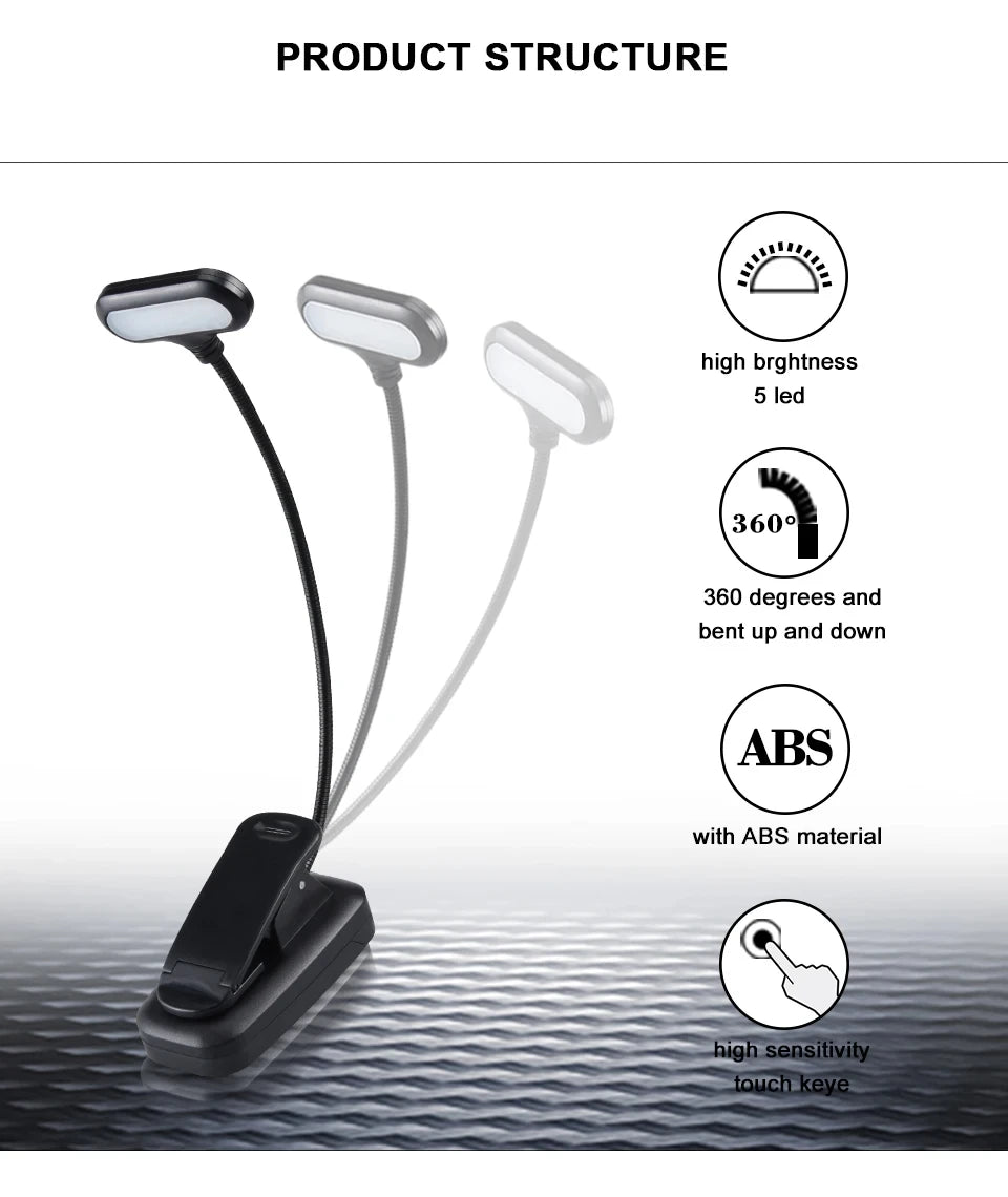 LumiClip™: Adjustable LED Book Lamp