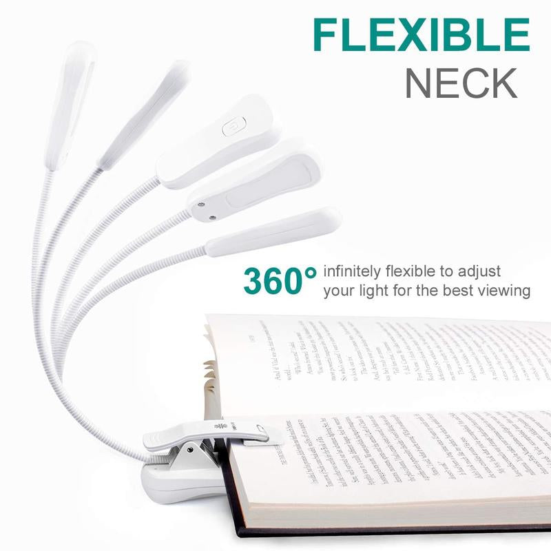 Vekkia Amber Rechargeable 7 - Led Eye - Care Book Light with Blue - Light Blocking, 3 Levels, 1600K for Eye - Friendly Use. Offers up to 70 Hours of Reading #Dealsforyoudays