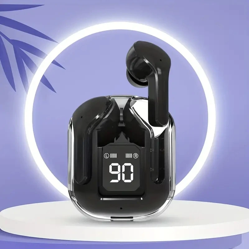 T2 Transparent Hi-Fi Bluetooth Earbuds – LED Display & Deep Stereo Sound | Compatible with Xiaomi & More  Experience sound like never before.