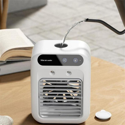 Portable Lightweight Personal Air Conditioner, USB Rechargeable Air Cooler Fan, Water Cooling Strong Airflow Fan, Air Conditioning for Room Office, Universal Accessories, Multifunction, Home