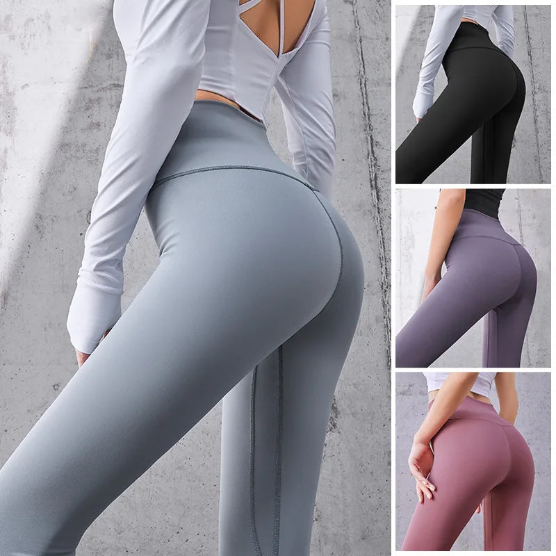 FlexAura™: High-Waisted Seamless Yoga Pants