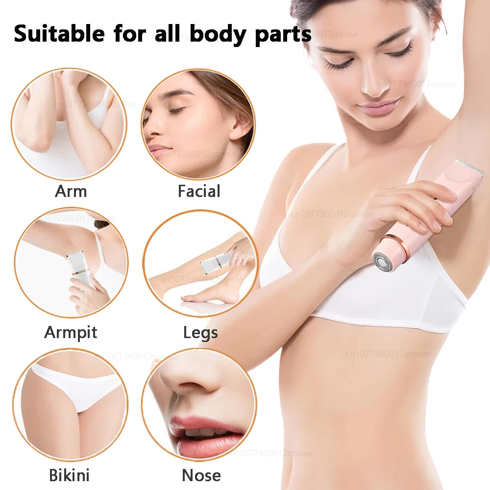 LuxeTrim™: Dual-Head Women’s Electric Shaver