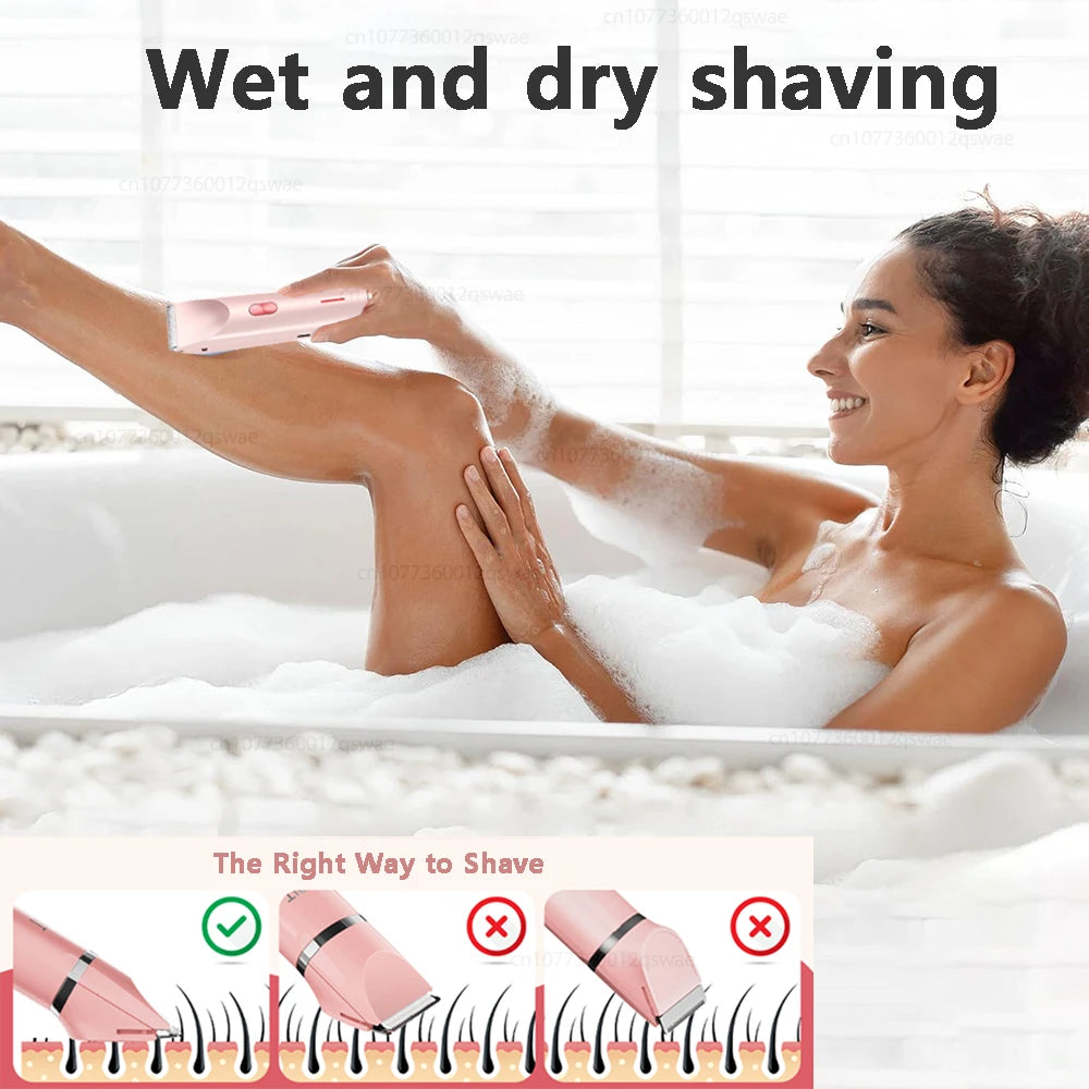 LuxeTrim™: Dual-Head Women’s Electric Shaver