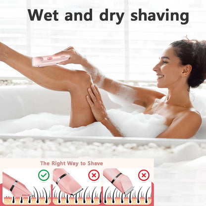 LuxeTrim™: Dual-Head Women’s Electric Shaver