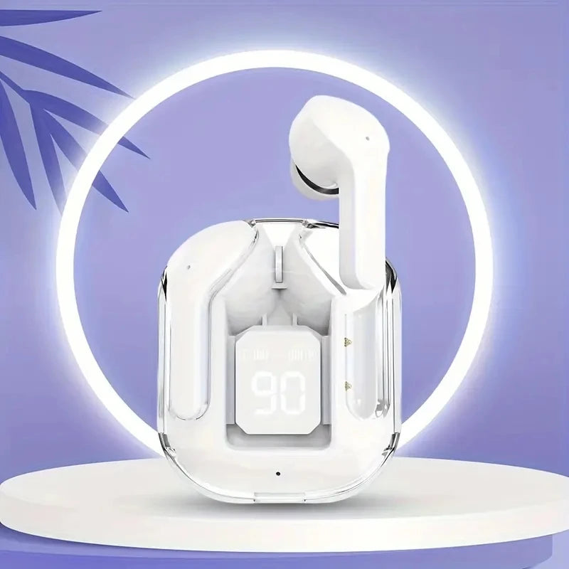 T2 Transparent Hi-Fi Bluetooth Earbuds – LED Display & Deep Stereo Sound | Compatible with Xiaomi & More  Experience sound like never before.