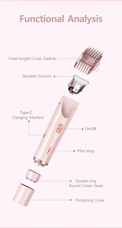LuxeTrim™: Dual-Head Women’s Electric Shaver