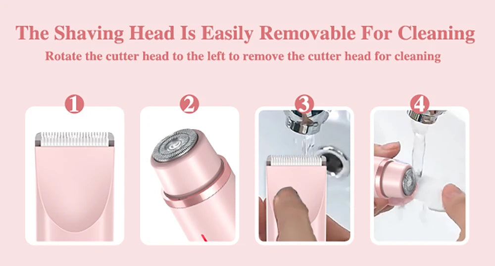 LuxeTrim™: Dual-Head Women’s Electric Shaver