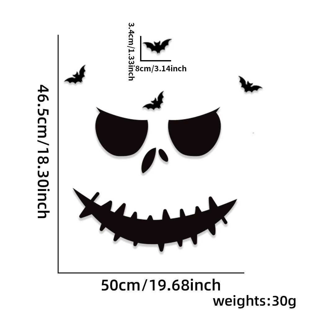 HexHaunt™: Halloween Window & Door Stickers