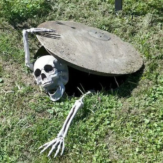 GraveGrasp™: Realistic Skeleton Lawn Stakes
