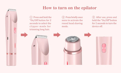LuxeTrim™: Dual-Head Women’s Electric Shaver