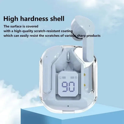 T2 Transparent Hi-Fi Bluetooth Earbuds – LED Display & Deep Stereo Sound | Compatible with Xiaomi & More  Experience sound like never before.