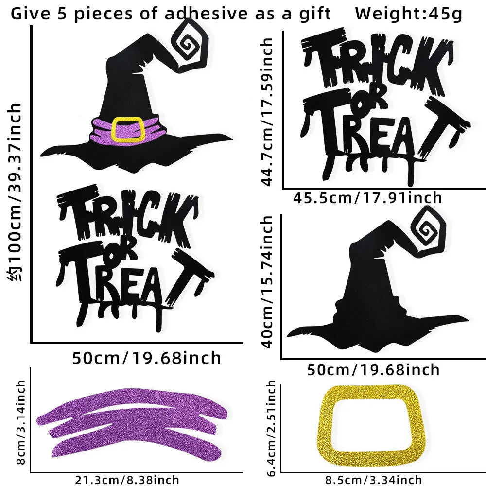 HexHaunt™: Halloween Window & Door Stickers