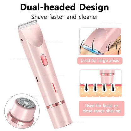 LuxeTrim™: Dual-Head Women’s Electric Shaver