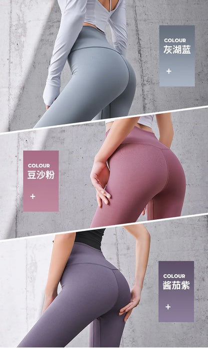 FlexAura™: High-Waisted Seamless Yoga Pants