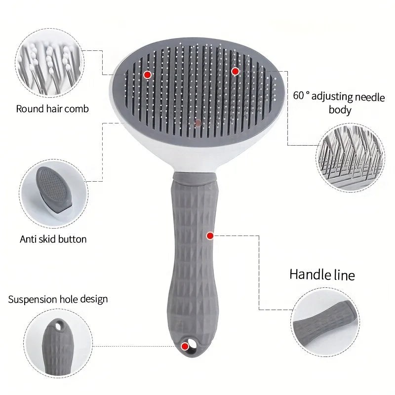 SheddyPaws™: One-Click Pet Grooming Comb