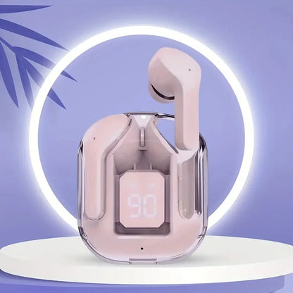 T2 Transparent Hi-Fi Bluetooth Earbuds – LED Display & Deep Stereo Sound | Compatible with Xiaomi & More  Experience sound like never before.