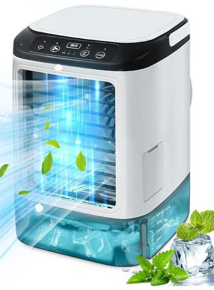 Portable Air Conditioners, 3-In-1 Cooling Fan with 2-Speed Mist Fan, Mini Air Cooler for Traveling, Office, Living Room, Bedroom